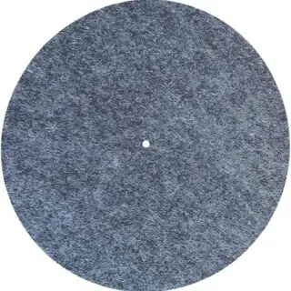 Grey Turntable Mat Slipmat Audiophile 12'' in Platter Vinyl Record Players Anti-Vibr 77HA