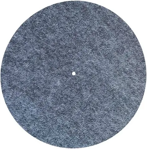 Grey Turntable Mat Slipmat Audiophile 12'' in Platter Vinyl Record Players Anti-Vibr 77HA