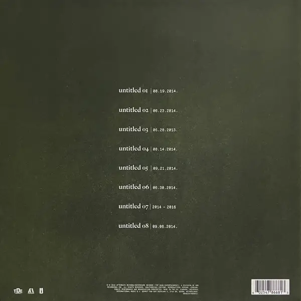 Kendrick Lamar - Untitled Unmastered - фото №1