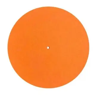 Orange Turntable Mat Slipmat Audiophile 12'' in Platter Vinyl Record Players Anti-Vibr 77HA