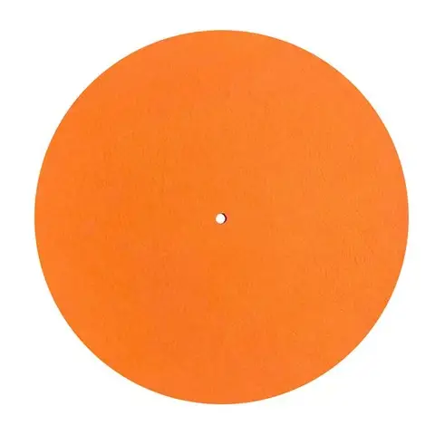 Orange Turntable Mat Slipmat Audiophile 12'' in Platter Vinyl Record Players Anti-Vibr 77HA